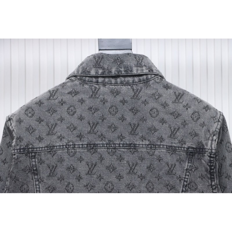 EM Sneakers Louis Vuitton LV Jacket Monogram Jacquard Denim Grey