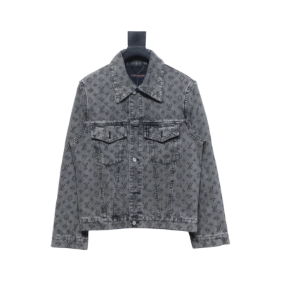 EM Sneakers Louis Vuitton LV Jacket Monogram Jacquard Denim Grey 01