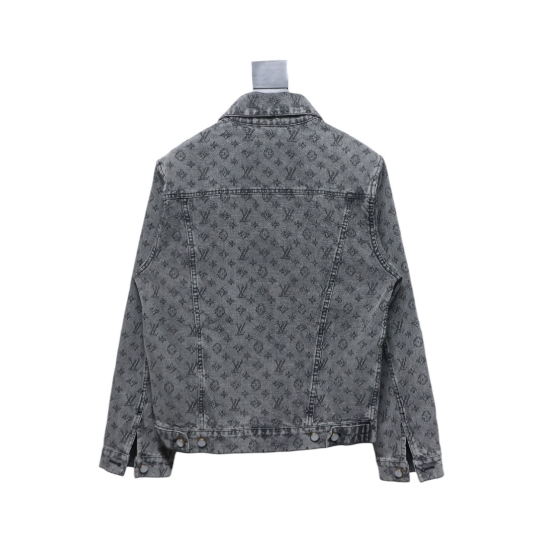 EM Sneakers Louis Vuitton LV Jacket Monogram Jacquard Denim Grey