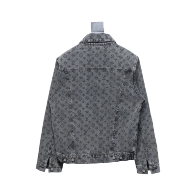 EM Sneakers Louis Vuitton LV Jacket Monogram Jacquard Denim Grey 02