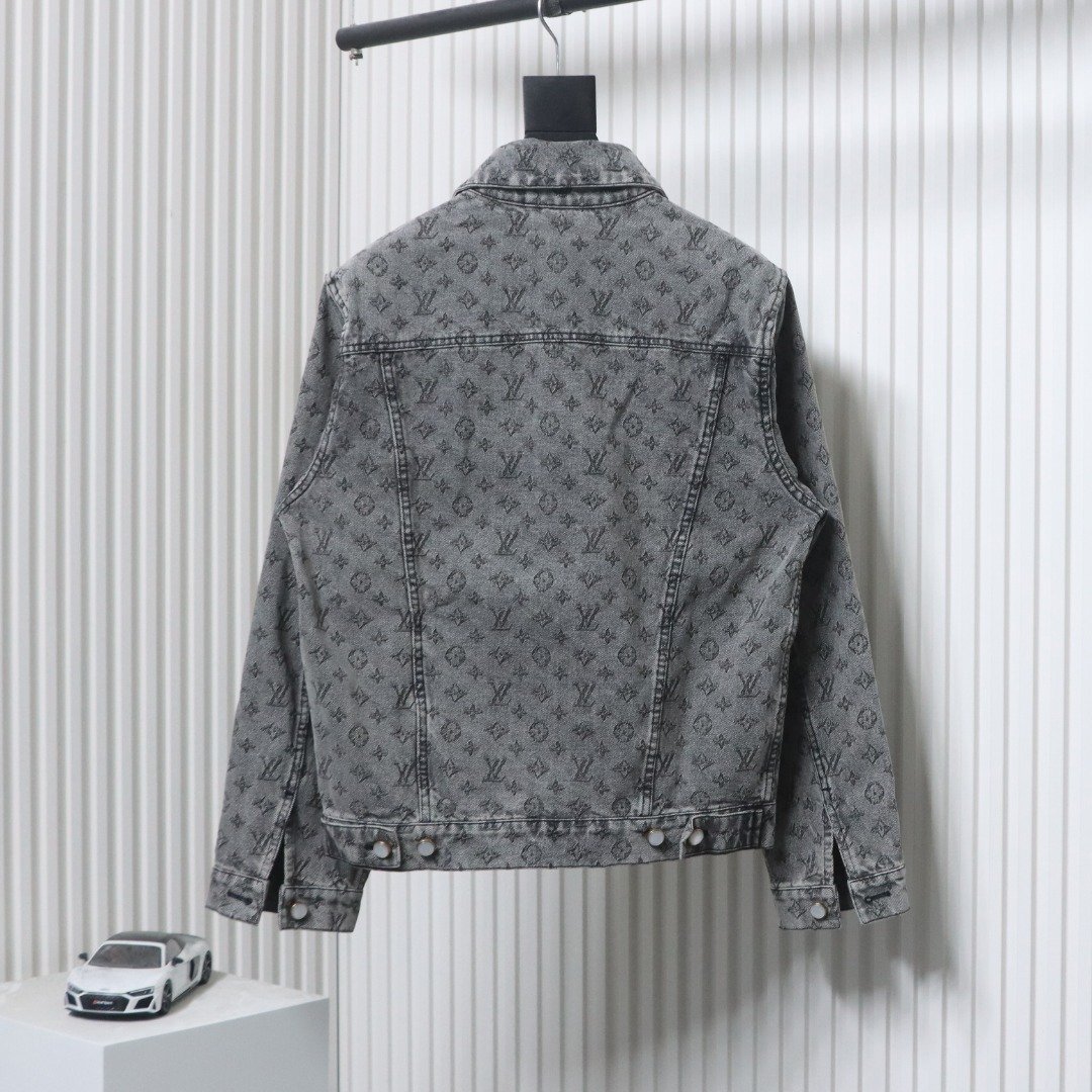 EM Sneakers Louis Vuitton LV Jacket Monogram Jacquard Denim Grey