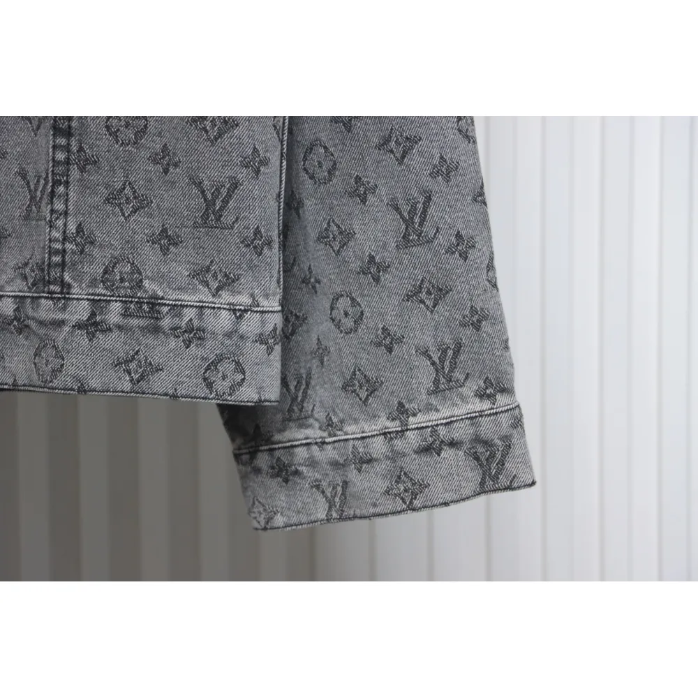 EM Sneakers Louis Vuitton LV Jacket Monogram Jacquard Denim Grey
