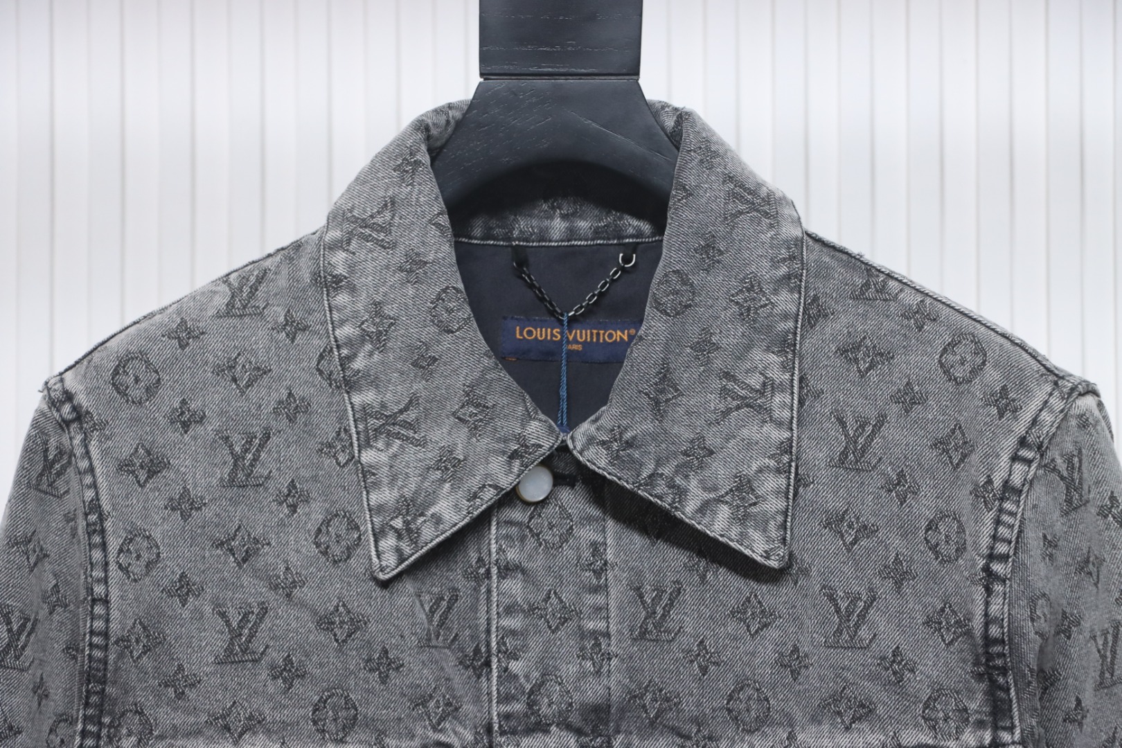 EM Sneakers Louis Vuitton LV Jacket Monogram Jacquard Denim Grey