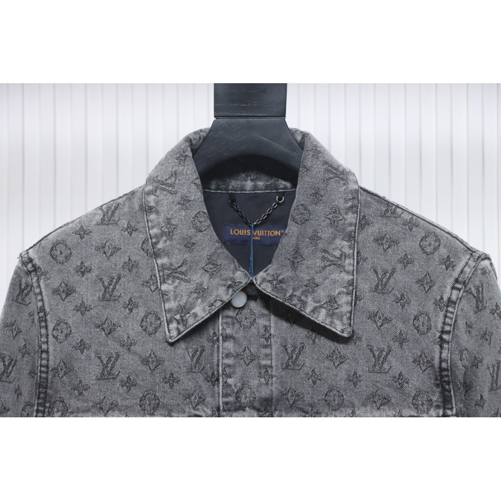 EM Sneakers Louis Vuitton LV Jacket Monogram Jacquard Denim Grey