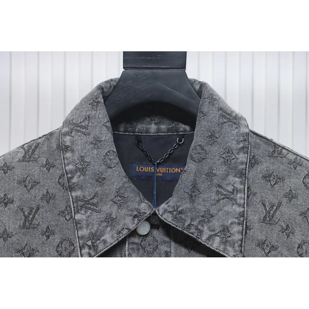 EM Sneakers Louis Vuitton LV Jacket Monogram Jacquard Denim Grey