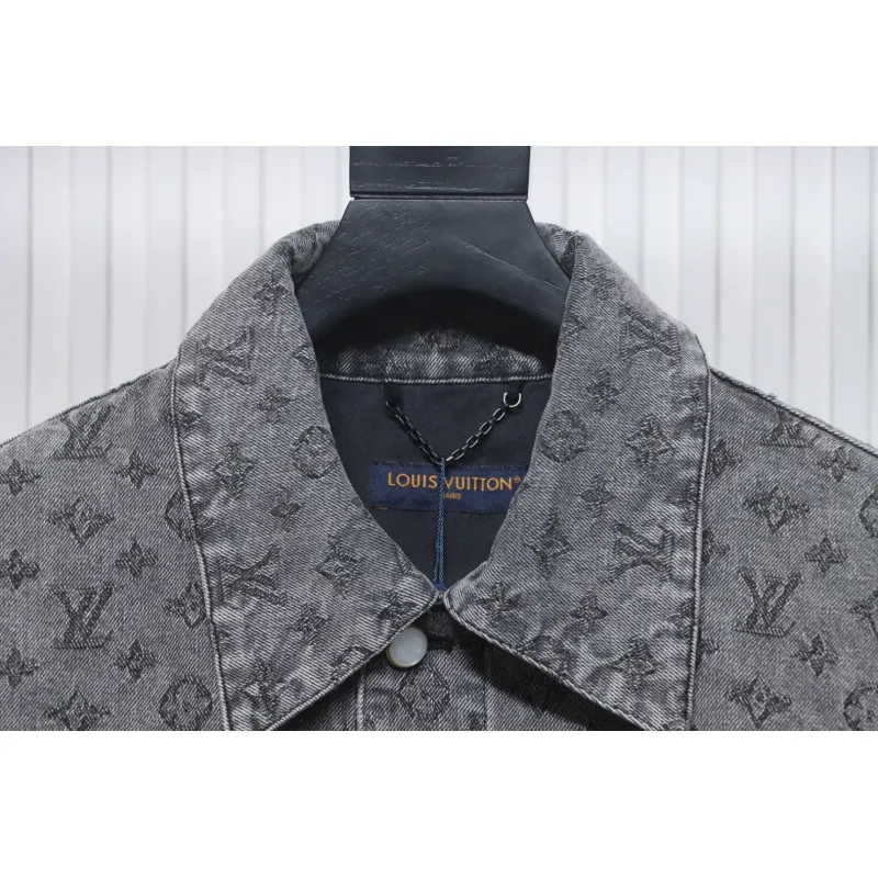 EM Sneakers Louis Vuitton LV Jacket Monogram Jacquard Denim Grey