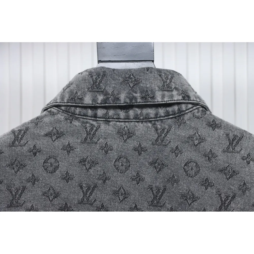 EM Sneakers Louis Vuitton LV Jacket Monogram Jacquard Denim Grey