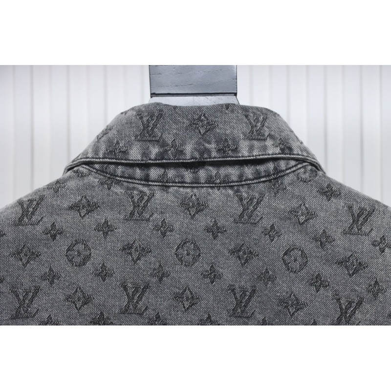 EM Sneakers Louis Vuitton LV Jacket Monogram Jacquard Denim Grey