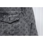 EM Sneakers Louis Vuitton LV Jacket Monogram Jacquard Denim Grey