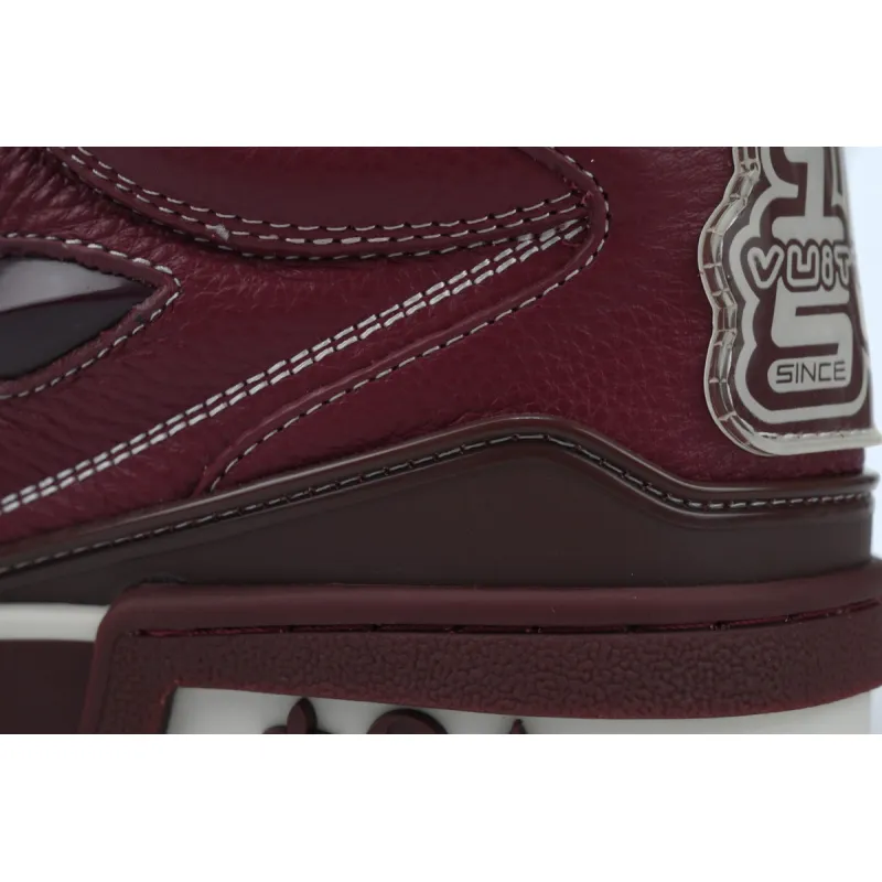 EM Sneakers Louis Vuitton LV Skate Sneaker Bordeaux Red
