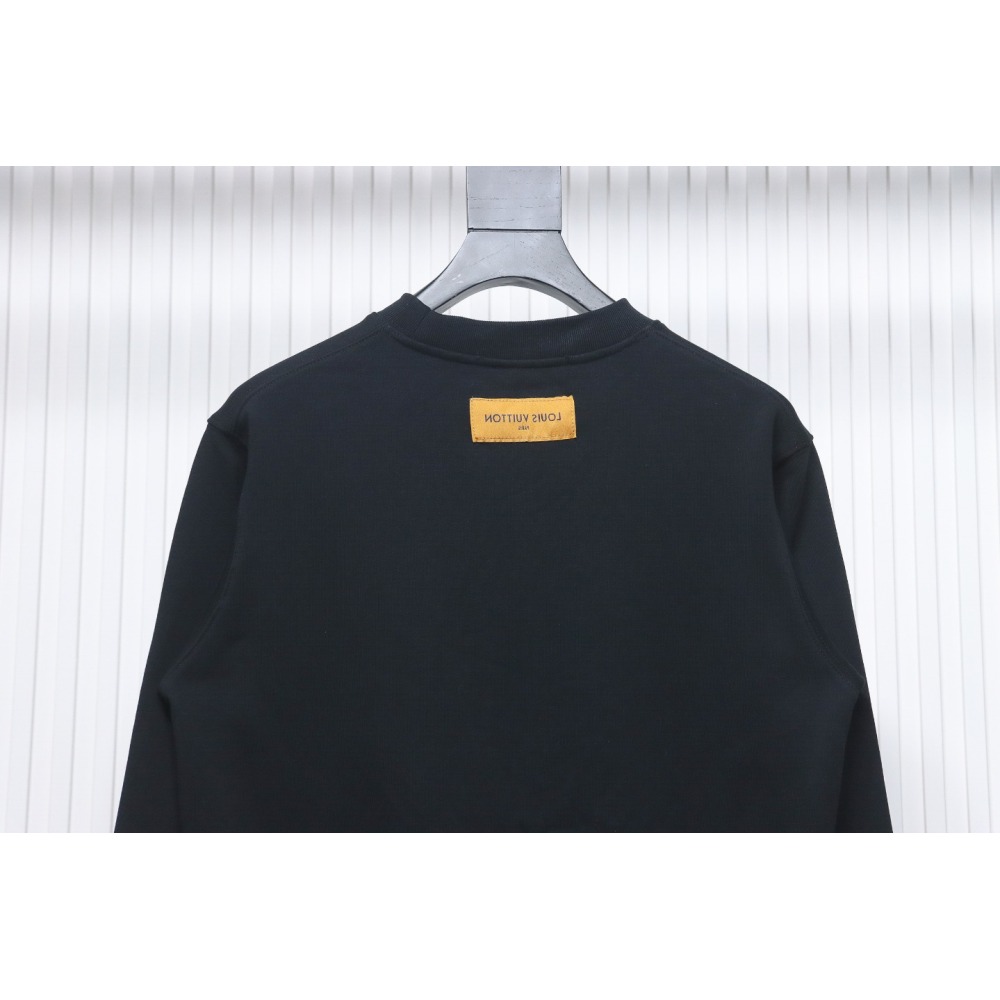 EM Sneakers Louis Vuitton LV Sweatshirt Chain Embroidery Crew Neck