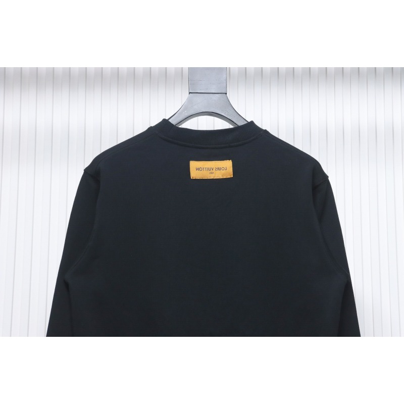 EM Sneakers Louis Vuitton LV Sweatshirt Chain Embroidery Crew Neck
