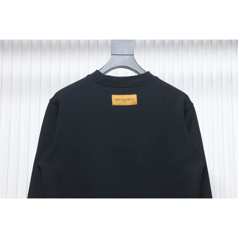 EM Sneakers Louis Vuitton LV Sweatshirt Chain Embroidery Crew Neck