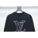 EM Sneakers Louis Vuitton LV Sweatshirt Chain Embroidery Crew Neck