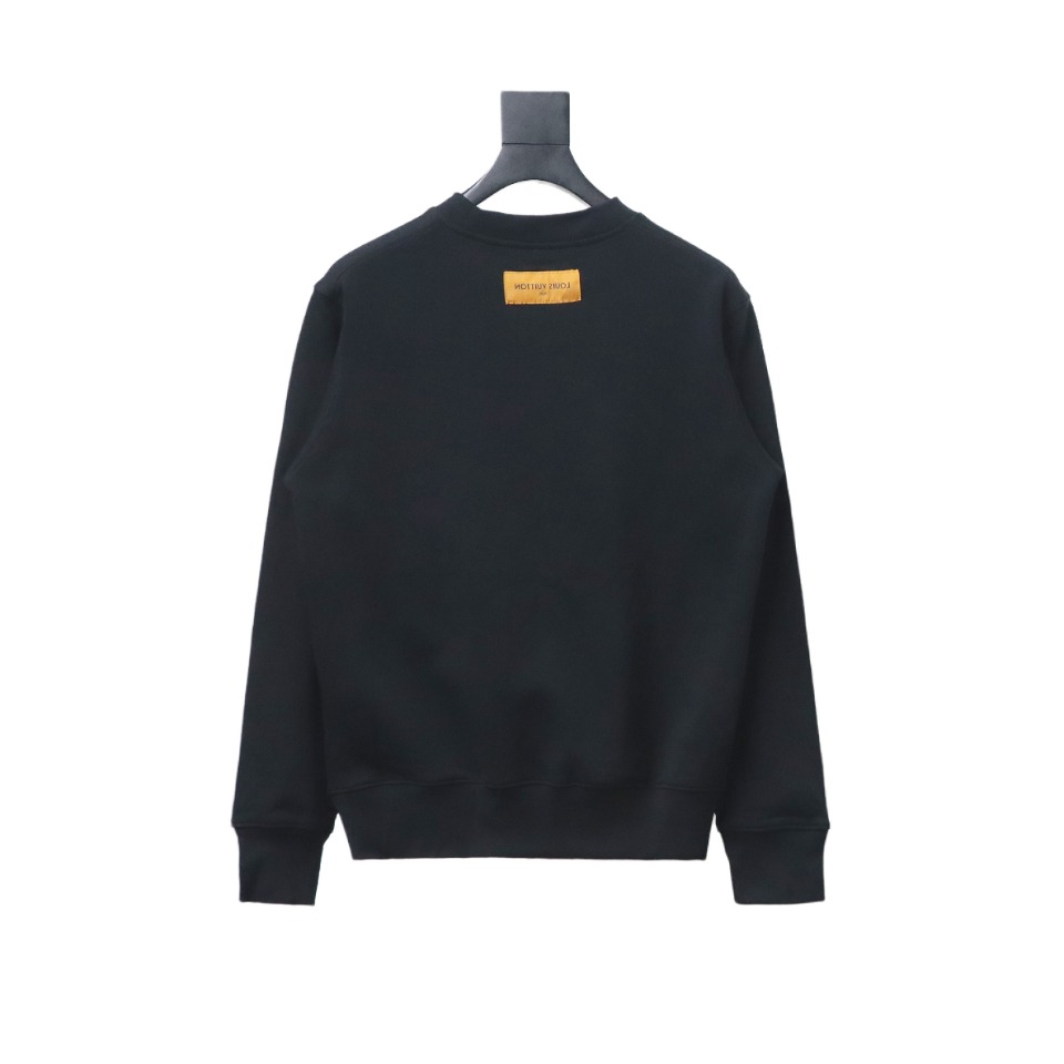 EM Sneakers Louis Vuitton LV Sweatshirt Chain Embroidery Crew Neck