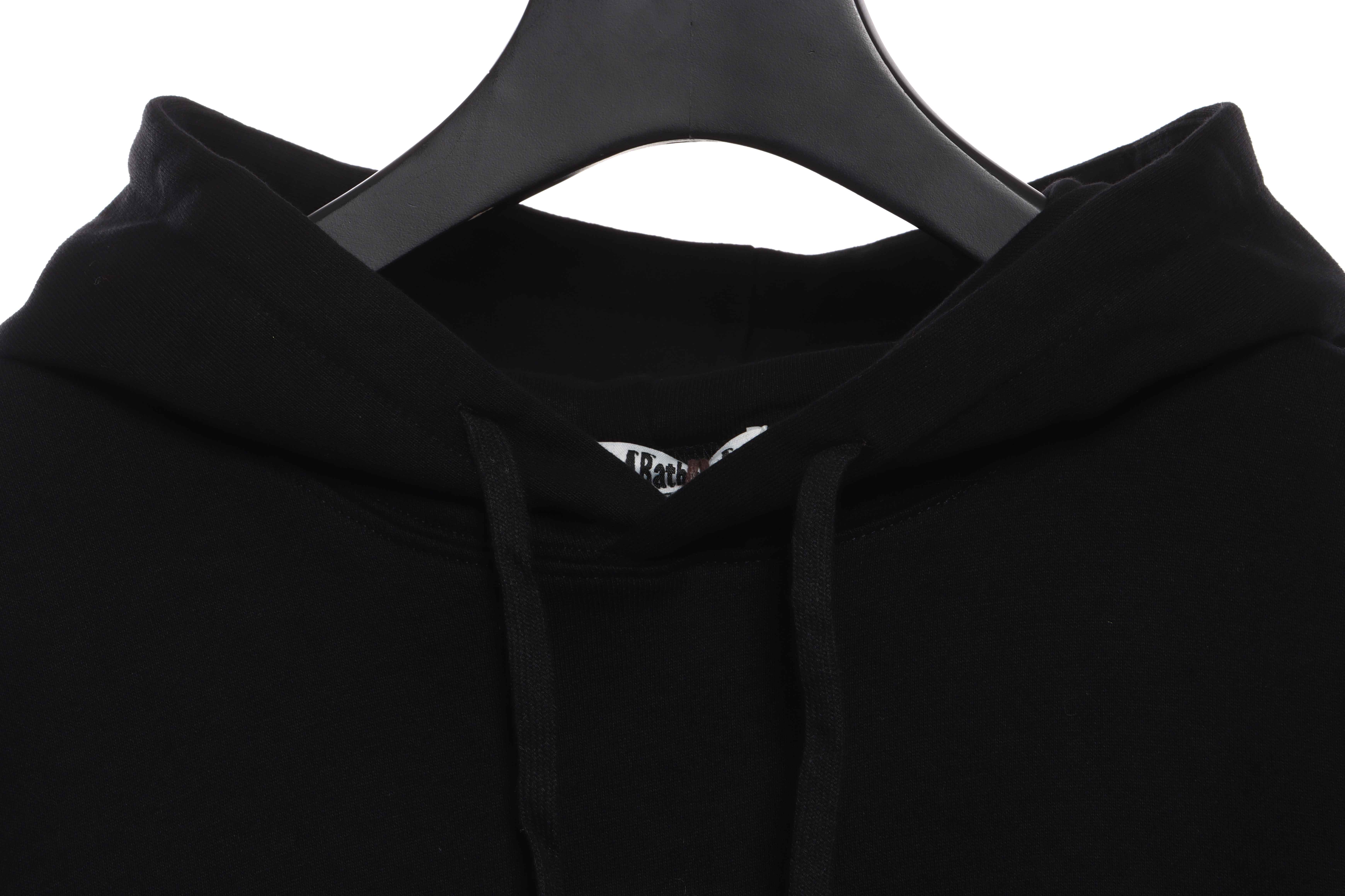 EM Sneakers BAPE Ape Head Colorful Lettering Print Hoodie Black