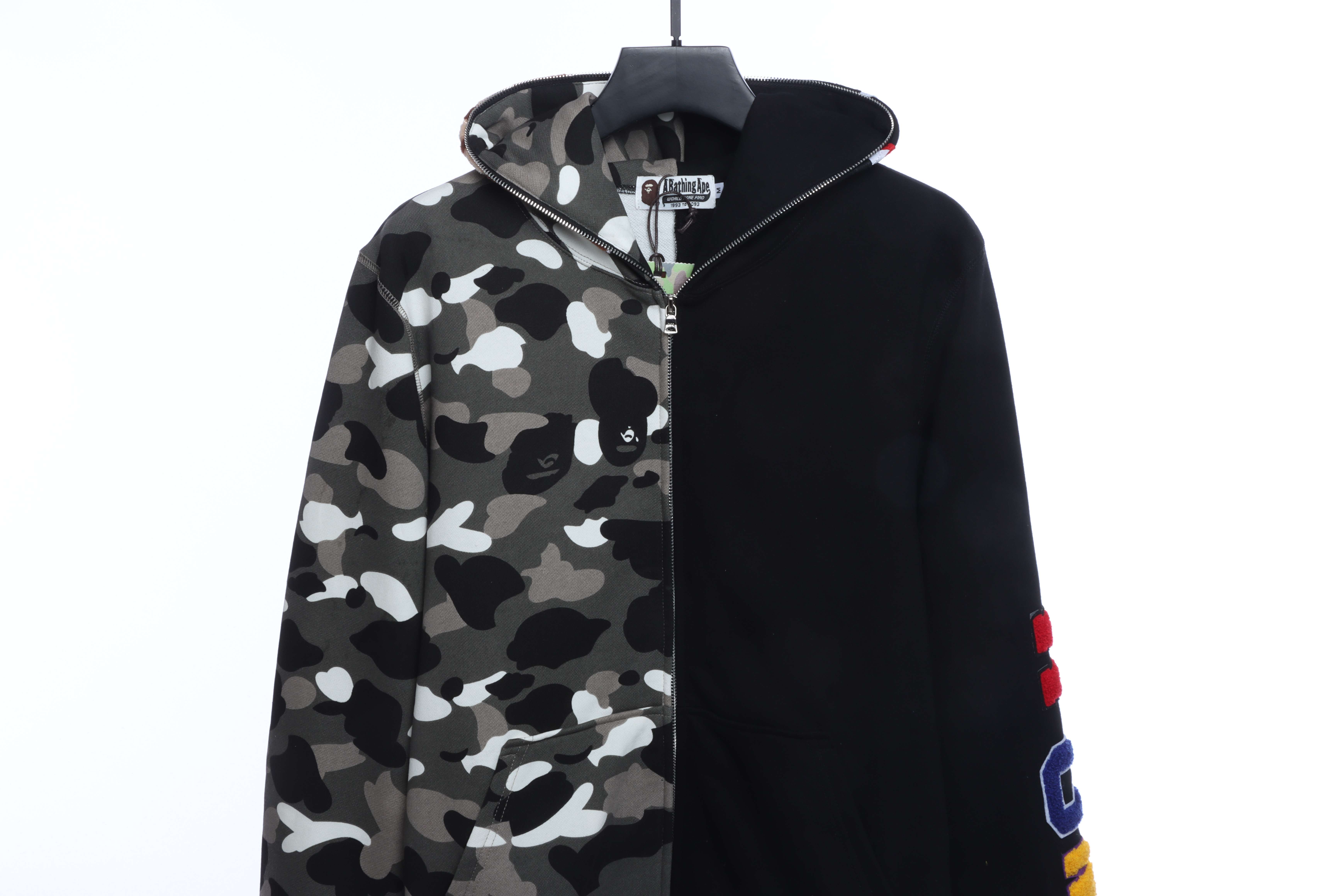 EM Sneakers BAPE Patchwork Camouflage Hoodie
