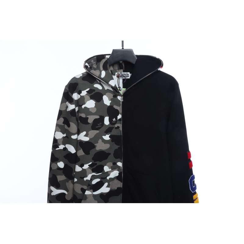 EM Sneakers BAPE Patchwork Camouflage Hoodie