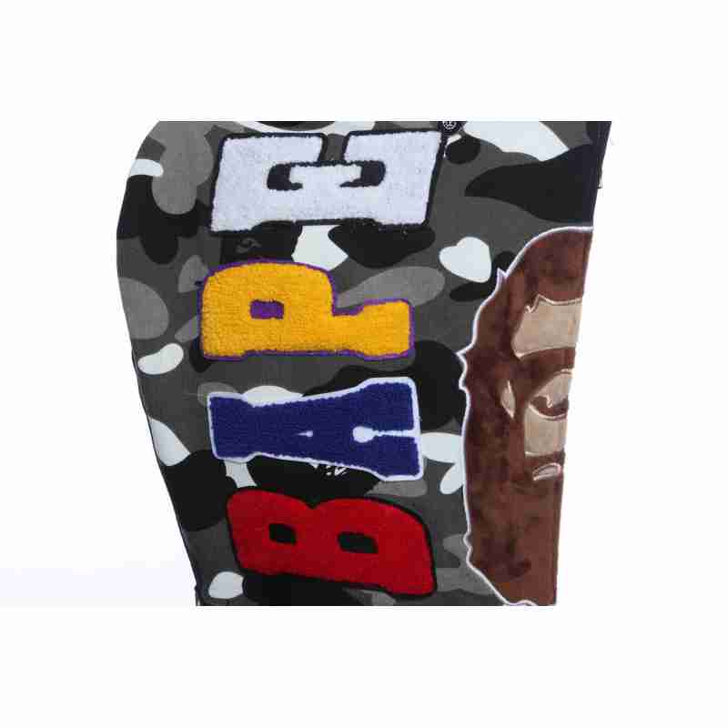 EM Sneakers BAPE Patchwork Camouflage Hoodie