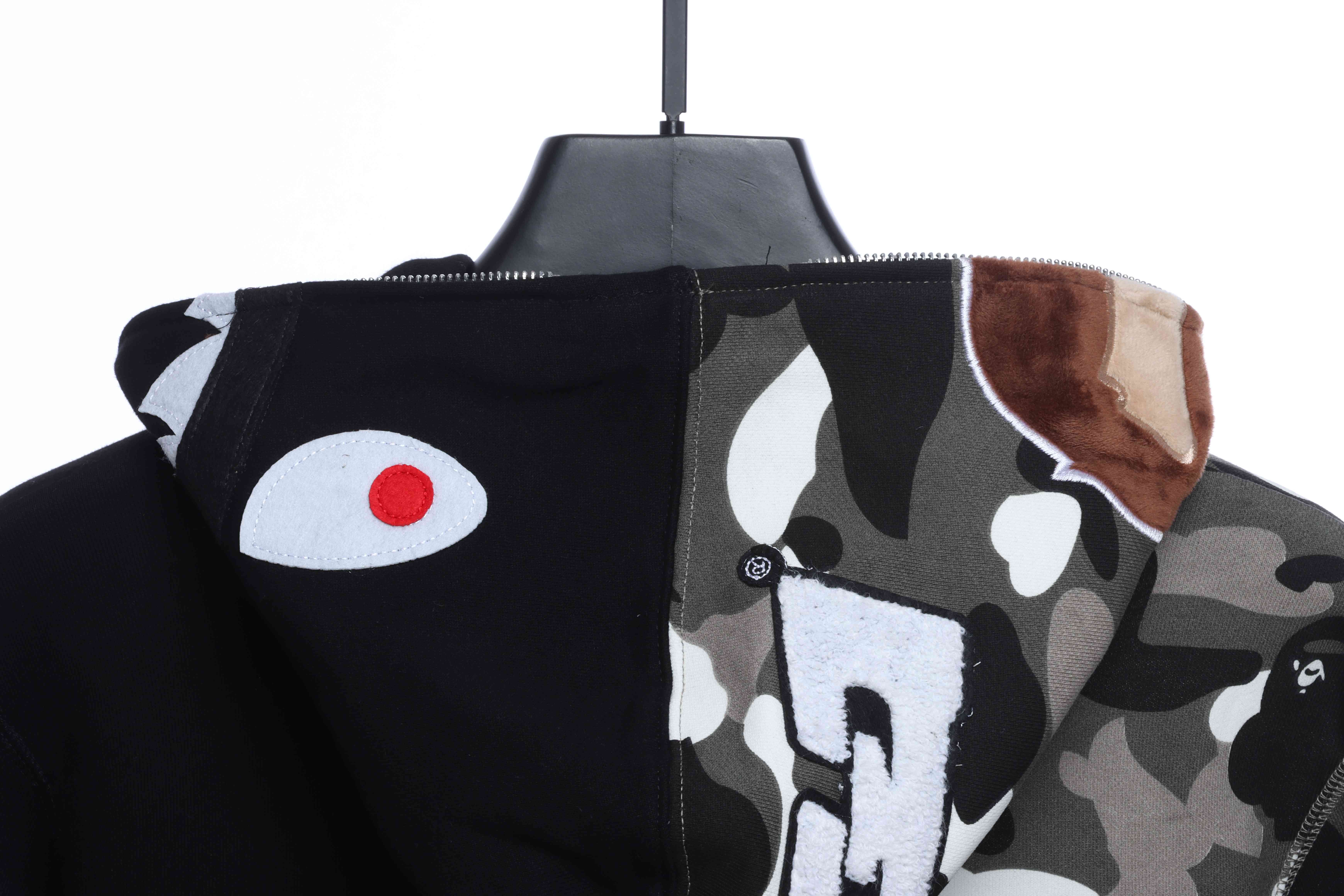 EM Sneakers BAPE Patchwork Camouflage Hoodie
