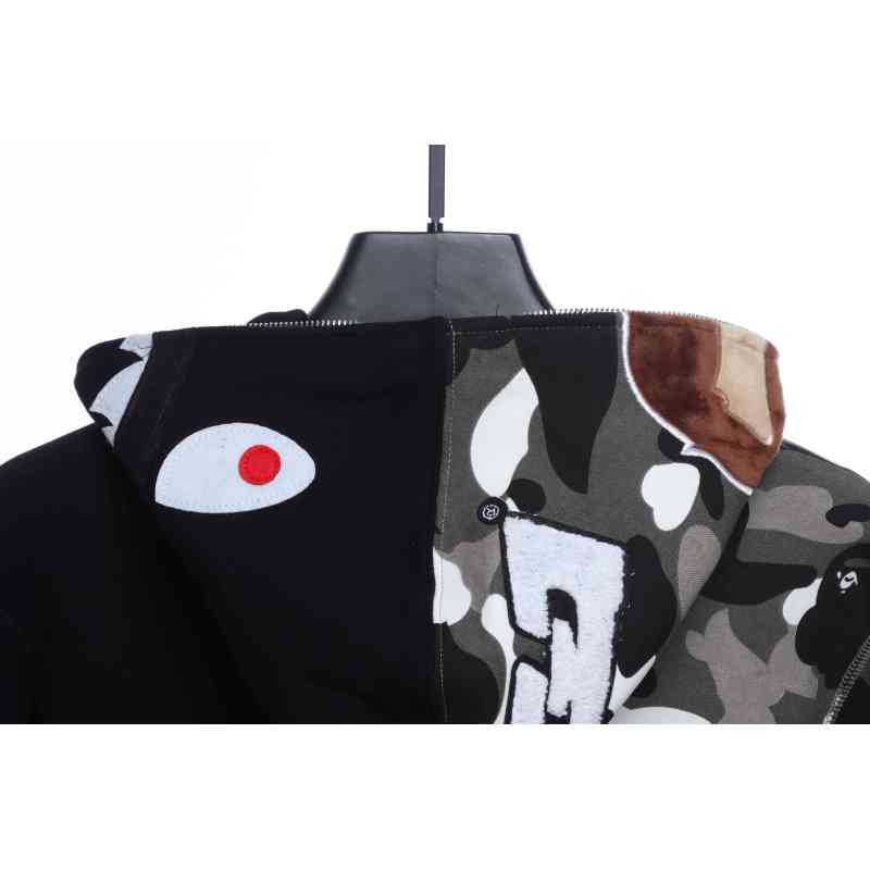 EM Sneakers BAPE Patchwork Camouflage Hoodie