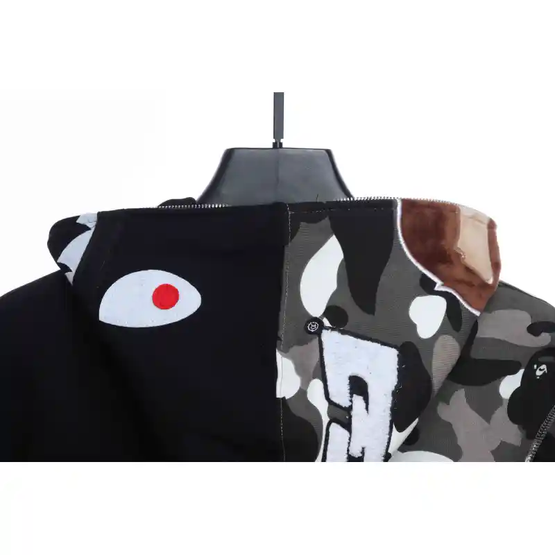 EM Sneakers BAPE Patchwork Camouflage Hoodie