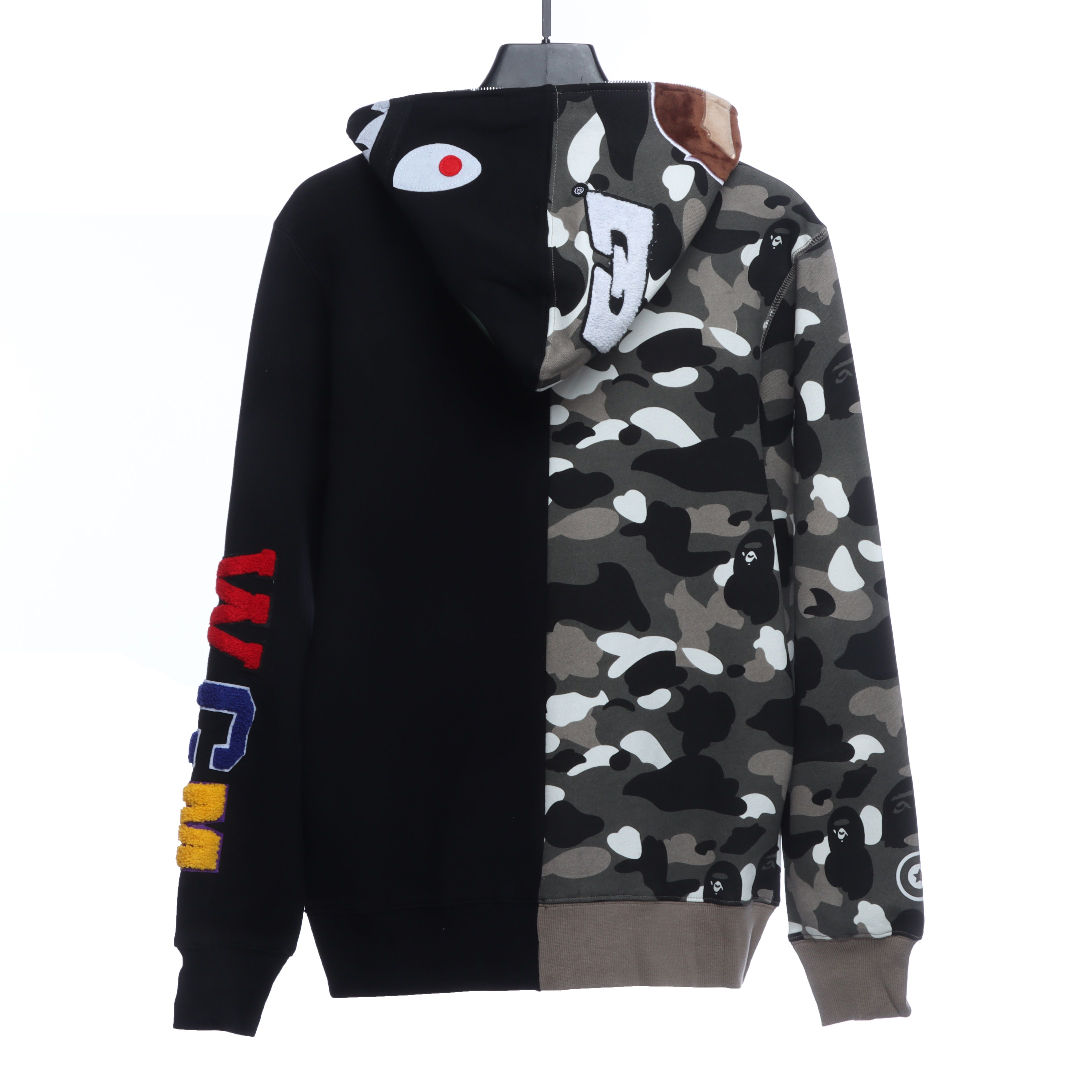 EM Sneakers BAPE Patchwork Camouflage Hoodie