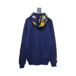 EM Sneakers BAPE Solid Color Stitching Camouflage Shark Hoodie Blue