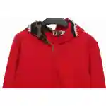 EM Sneakers BAPE Solid Color Stitching Camouflage Shark Hoodie Red