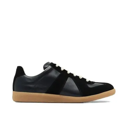 EM Sneakers Maison Margiela Replica low-top leather sneakers Black 02