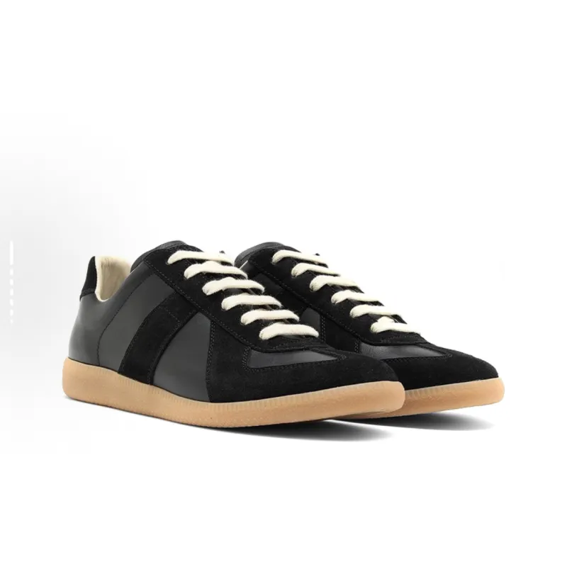 EM Sneakers Maison Margiela Replica low-top leather sneakers Black