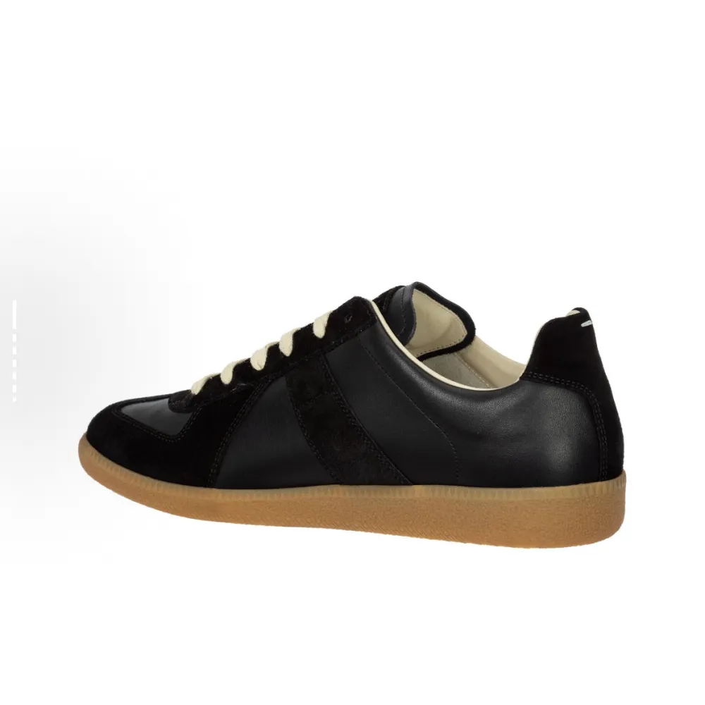 EM Sneakers Maison Margiela Replica low-top leather sneakers Black