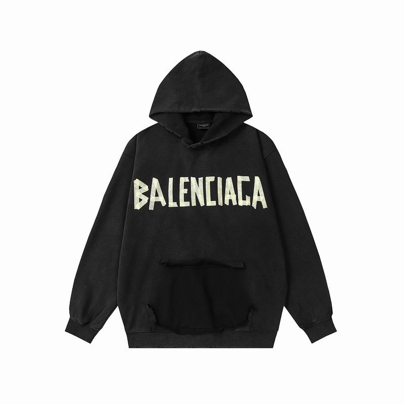 EM Sneakers Balenciaga Parisian Family Distressed Double B Tape Letter Hoodie