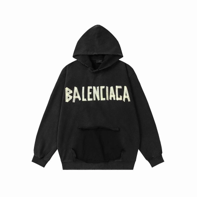 EM Sneakers Balenciaga Parisian Family Distressed Double B Tape Letter Hoodie 01