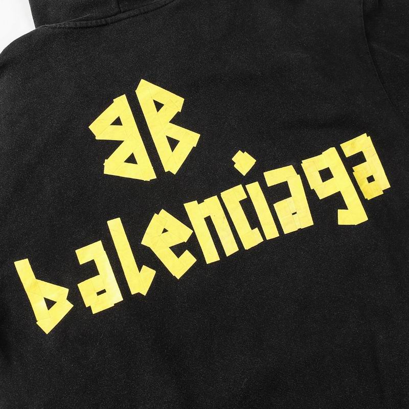 EM Sneakers Balenciaga Parisian Family Distressed Double B Tape Letter Hoodie