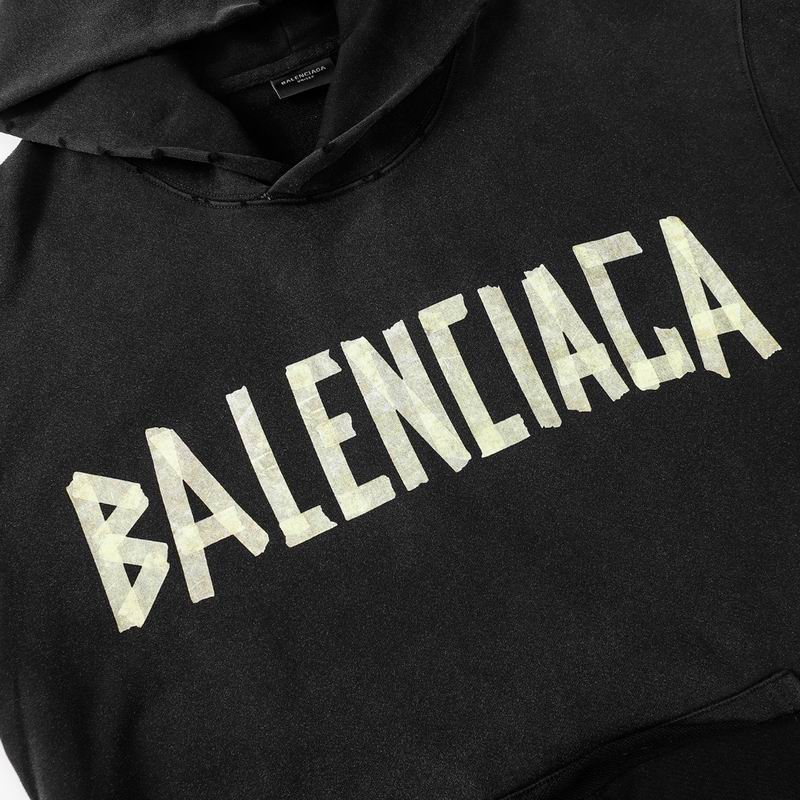 EM Sneakers Balenciaga Parisian Family Distressed Double B Tape Letter Hoodie