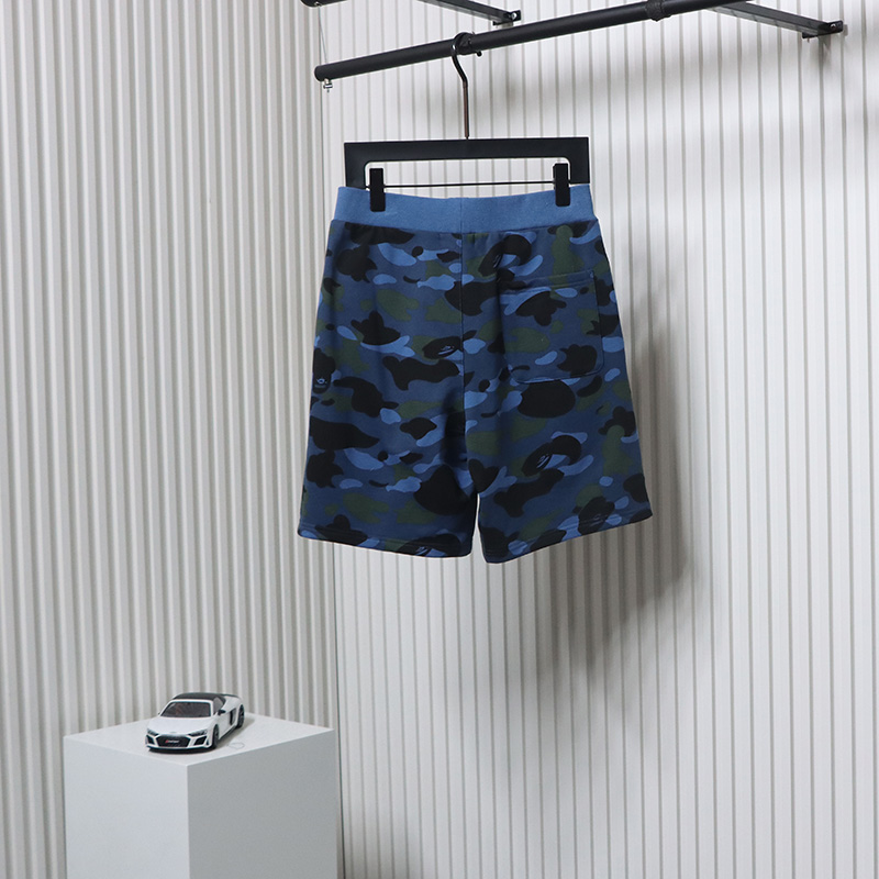 EM Sneakers BAPE Camouflage Shark Mouth Shorts Blue