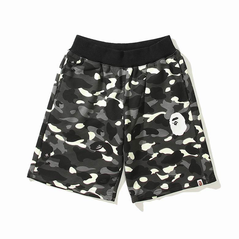 EM Sneakers BAPE Classic Black and White Camouflage Shorts Black & White