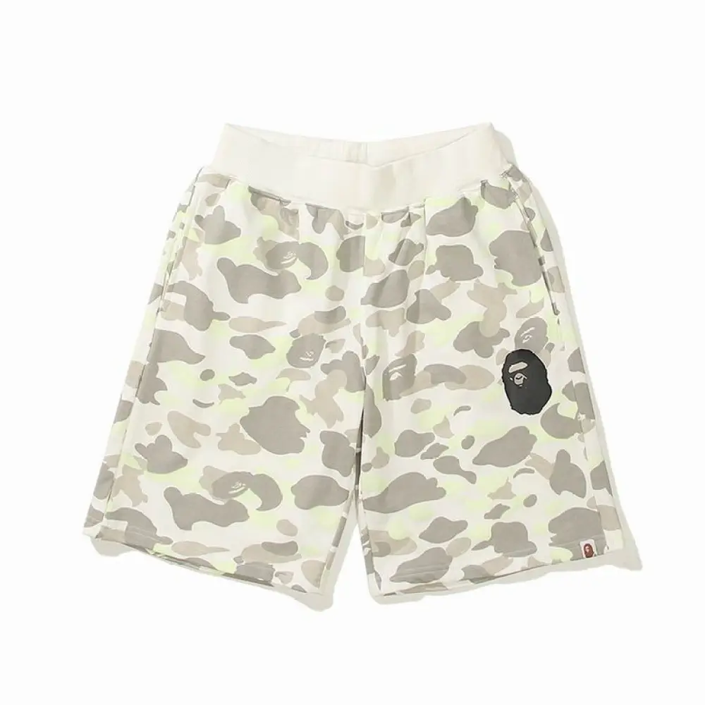 EM Sneakers BAPE Classic Black and White Camouflage Shorts Black & White