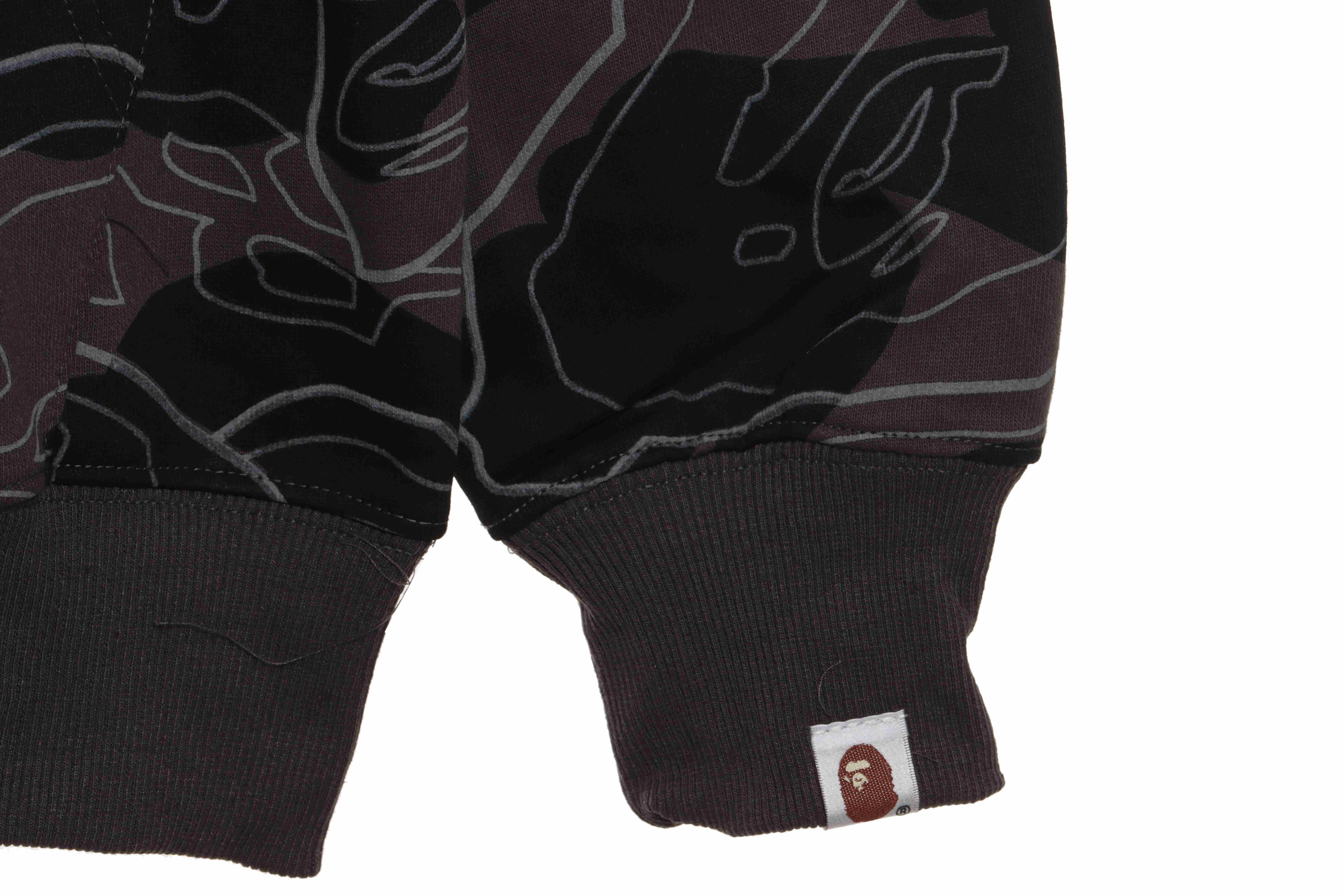 EM Sneakers BAPE Overlay Camouflage Shark Zip Hoodie