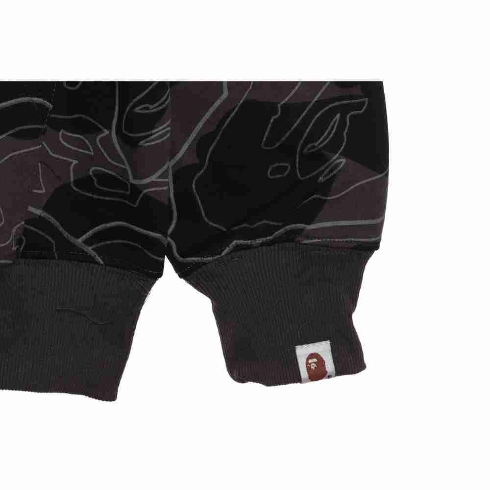EM Sneakers BAPE Overlay Camouflage Shark Zip Hoodie