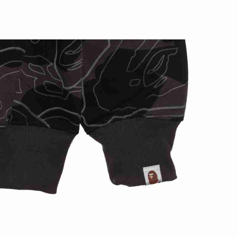 EM Sneakers BAPE Overlay Camouflage Shark Zip Hoodie