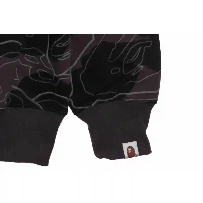 EM Sneakers BAPE Overlay Camouflage Shark Zip Hoodie