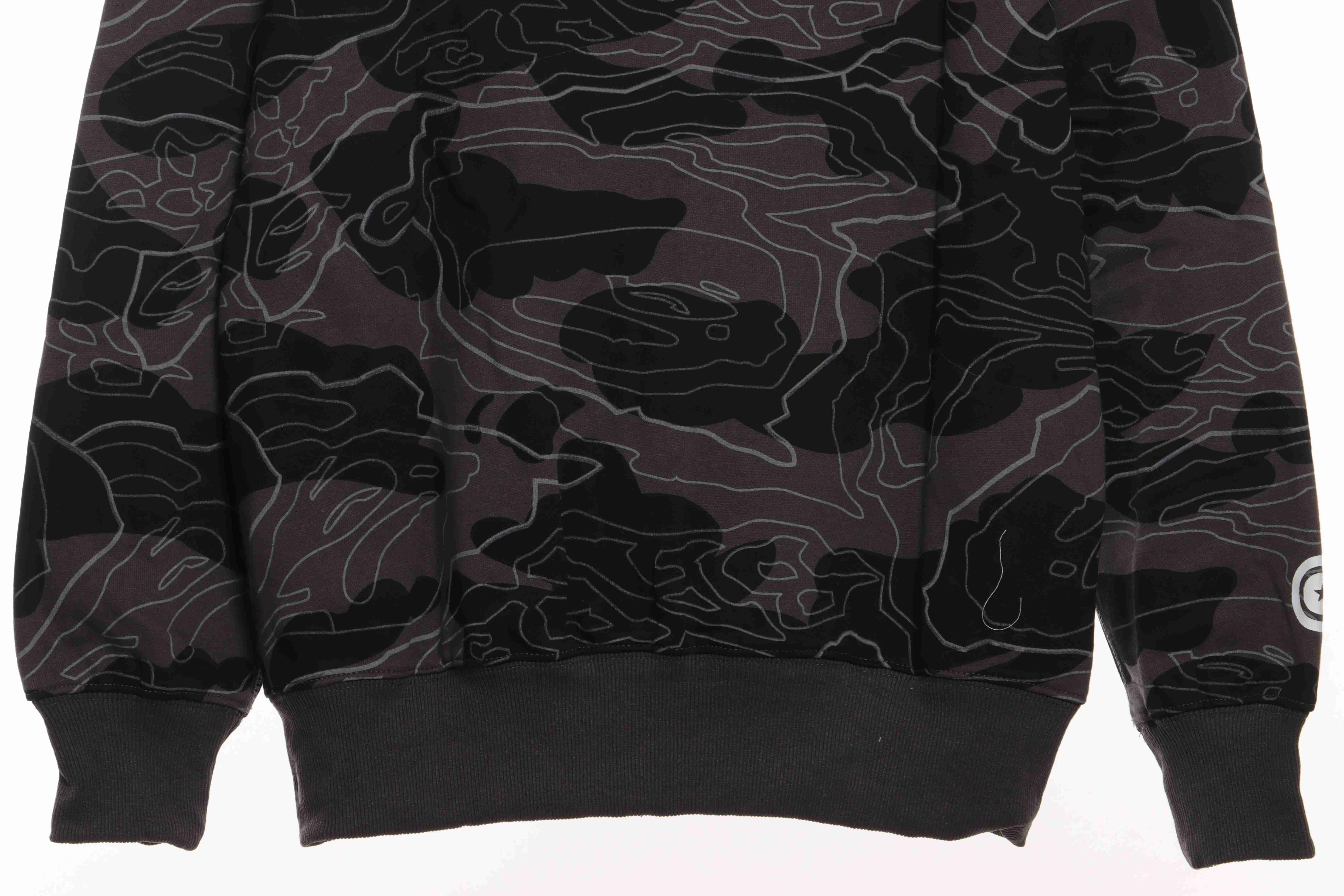 EM Sneakers BAPE Overlay Camouflage Shark Zip Hoodie