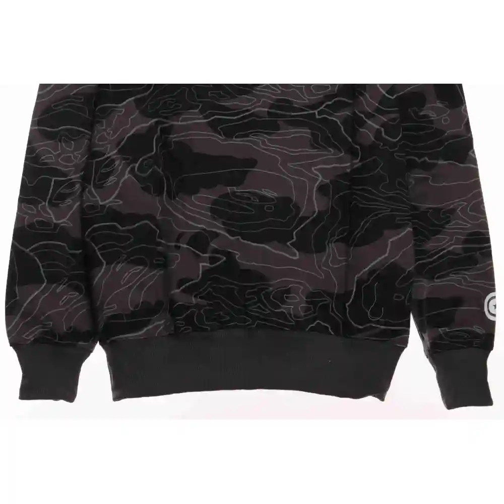 EM Sneakers BAPE Overlay Camouflage Shark Zip Hoodie