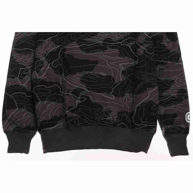 EM Sneakers BAPE Overlay Camouflage Shark Zip Hoodie