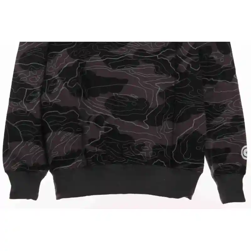 EM Sneakers BAPE Overlay Camouflage Shark Zip Hoodie
