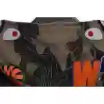EM Sneakers BAPE Overlay Camouflage Shark Zip Hoodie Brown