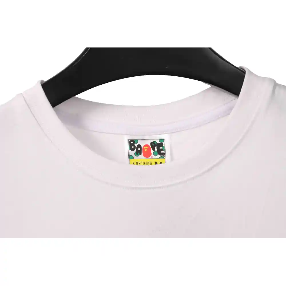 EM Sneakers Bape T-Shirt Line Drawing Ape Head White