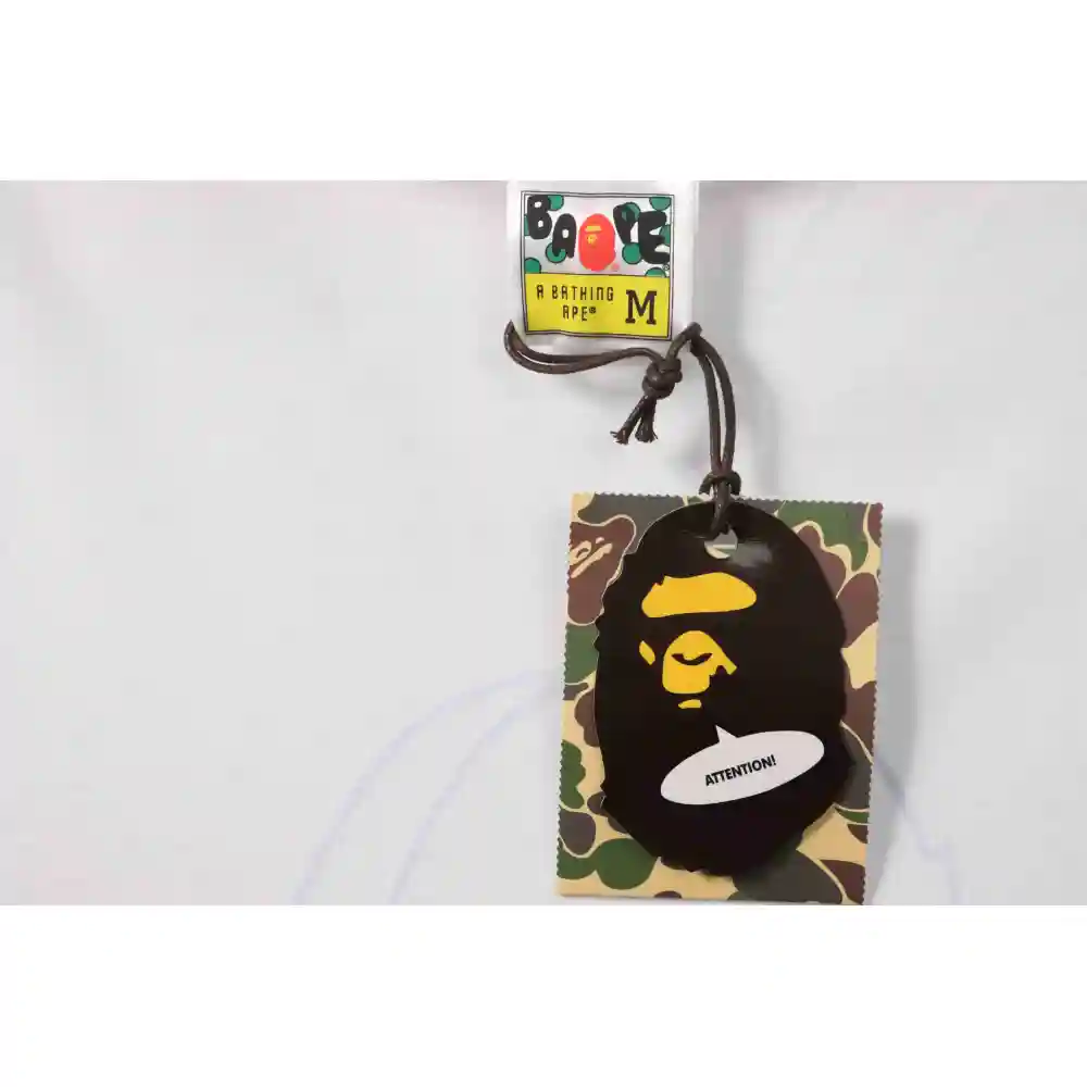 EM Sneakers Bape T-Shirt Line Drawing Ape Head White